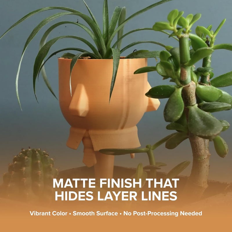 polymaker Panchroma Matte PLA Filament, Matte Pastel Peach 1.75mm 1kg 3D Printing Filament, Formerly Polyterra Matte 3D Printer PLA Filament, Fit Most FDM 3D Printers, 1kg Spool (2.2lbs) - Image 3